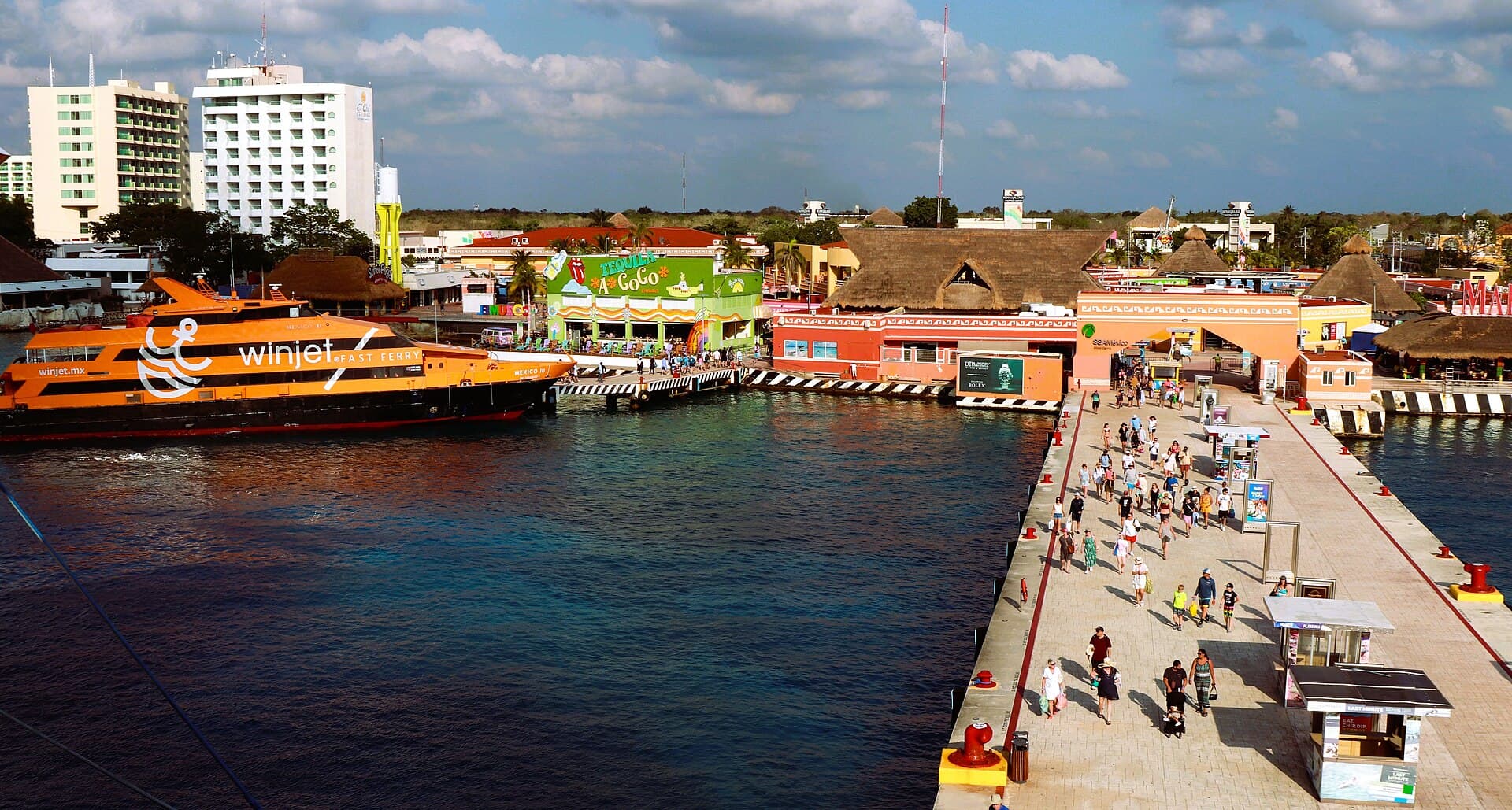 Kreuzfahrtpier auf Cozumel