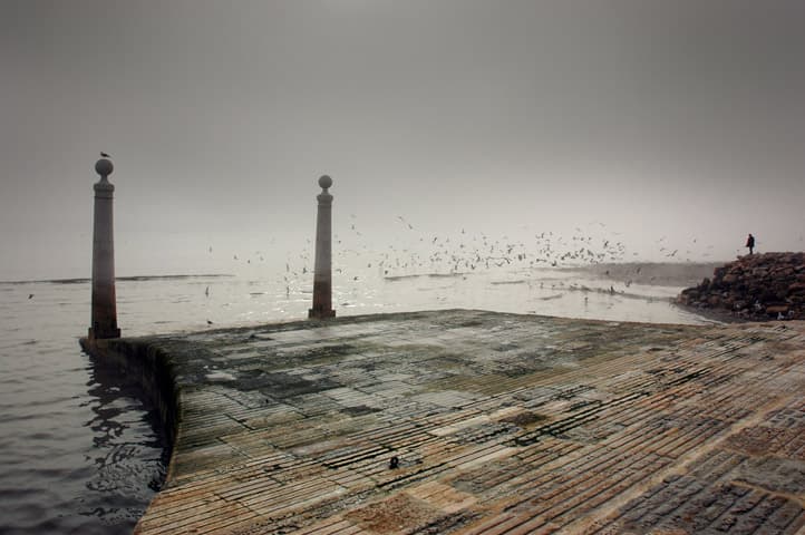 Hafen von Lissabon am Tejo