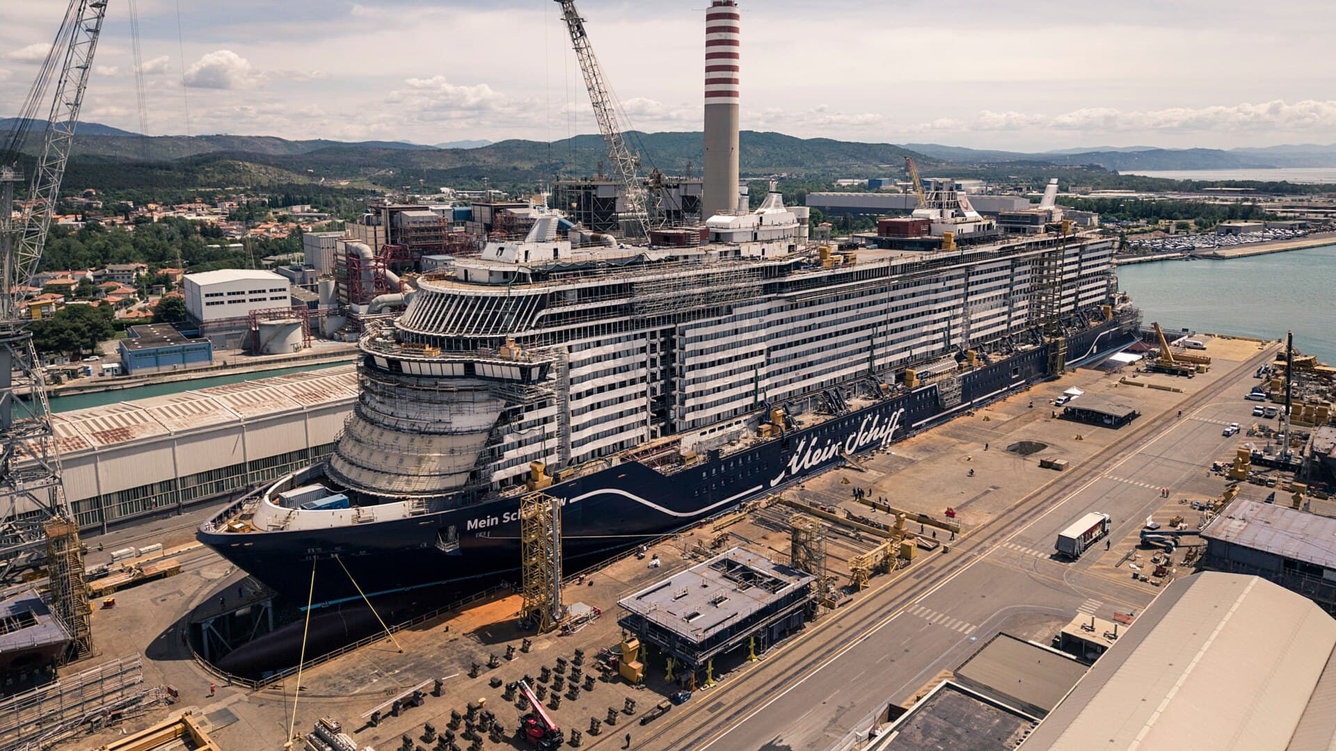Mein Schiff Flow im Bau